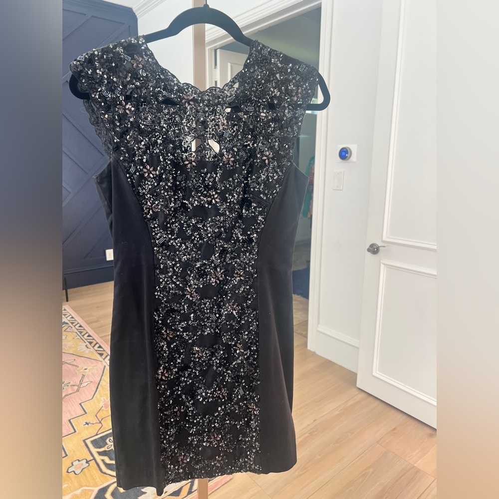 French Connection Bella Embellished Lined Beaded Dress